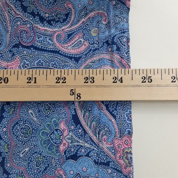 Lauren Ralph Lauren Black Label Notch Collar Pajama Set Bermuda Shorts Womens L - Picture 15 of 16